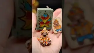 Cute miniature Teddy bear with clothes 3.8 cm &bull; Mini Tiny &bull; Artist &bull; Collectible toys &bull; Bears #2inch