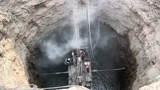 डायरेक्ट 😱 10 HP water 🔥हार्ड पत्थर में बोरिंग मशीन Side bore well | Borewell drilling,vihir khodane