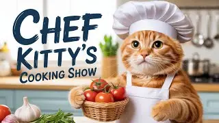 Chef Kitty&rsquo;s Cooking Song 🍅  Fun Cat Rhymes for Kids  Cute Animal Song About Making Sauce