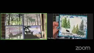 Easy Glitter Xmas cards with Blue Knight Rubber Stamps