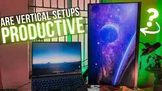 Yes. Vertical Monitor Setups are Better for Work