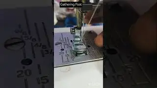 Gathering foot/sewing techniques / USHA janome Dreamstitch zig zag stitch sewing machine/#sewing