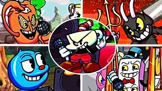 Friday Night Funkin Cuphead Mod - Cuphead a Noisy adventure! (All Bosses & Songs)
