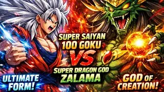 Super Saiyan 100 Goku VS Zalama 😱 | Dragon Ball What If | Goku vs Super Dragon God | Hindi