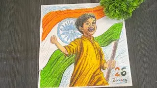 How to colour Republic Day art step by step 🥰#viralvideo #youtubevideo #india #art #viral #video 
