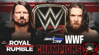 WWE ROYAL RUMBLE 2019: AJ styles vs. Daniel bryan (WWE CHAMPIONSHIP)