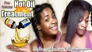 HOT OIL TREATMENT FOR RELAXED HAIR (PRE-RELAXER): How i EASILY Manage NEW GROWTH at 5 MONTHS POST