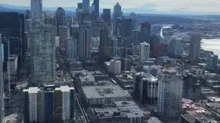 8K Seattle Space needle full tour skyline level on a sunny day! #seattle #spaceneedle  西雅圖太空針 3/14