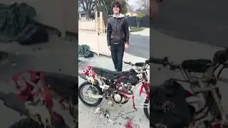 Dirt bike survives the LA fires! 🔥