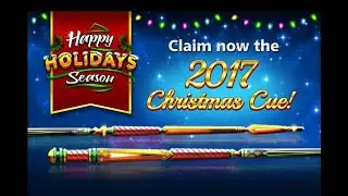 COLLECT FREE 8 BALL POOL CHRISTMAS CUE BEFORE IT EXPIRES!!