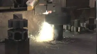 Torch Cutting on Large Forgings