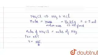 What volume of `NH_(3)(g) at 27^(@)C` and 1atm pressure will be obtained by therma
