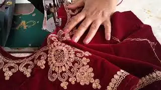 side open front&back design velvet blouse