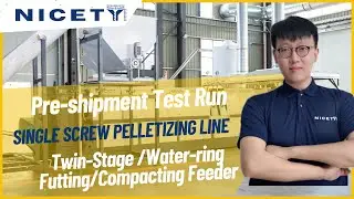 PP/PE/PS Double Stage Water ring pelletizing line