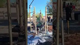 Man in custody after setting fire to playground at Roundtree Ranch Park in Peoria