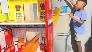 A crazy Hotwheels track setup kiddies and witties!