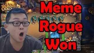 Amaz Rogue Dungeon Run First Try Win (KnC, Hearthstone)