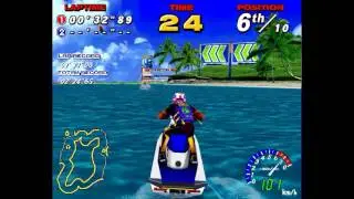 WaveRunner (Sega Model 2, 1996) Gameplay