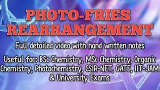 Photo-Fries Rearrangement | Mechanism, Examples & Applications | Photochemical Reactions