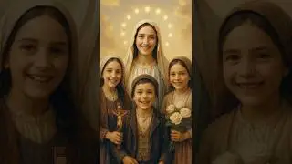 Our Lady of F&aacute;tima and the Children&hellip; Reunited in Heaven 108 Years Later ✝️ #shorts #faith