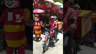 Jollibot meets Jollibee delivery boy