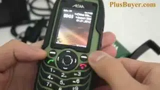 Fortis - Rugged Dual SIM Mobile Phone - Green (Shockproof, Dustproof, Waterproof)
