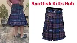 New Scottish Handmade Pride of Scotland Tartan Utility Kilt  With 2 Cargo Pockets #scottishkilt