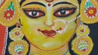 From Sketch to Shakti 🔱 | Maa Durga Painting with Poster Colors #maadurga #shorts #oilpastel #art