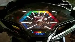 Modif Speedometer Vario 150 Full Warna !! - Gearsecond Speedometer