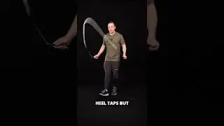 Heel Tap 👉 Beginner Jump Rope Footwork Tutorial (notes in description) #jumprope