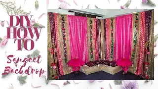 DIY Backdrop | Her Sangeet Decor | Party Event Backdrop | Unforgettable Decor