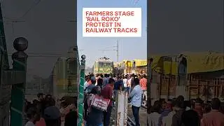 Rail Roko Protest on Railways track #railroko #demand #ytshorts