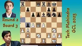 Praggnanandhaa R & Sindarov, Javokhir #TechMahindra​​​ GCL 2025 LIVE Game & Analysis Board 3,Round 2
