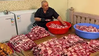 New Technology POWERFUL Kebabs in Jizzakh | 1000 units are sold Every day | Popular Street Food