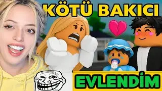 Kötü Bakıcı Oldum TROLLEDİM 😎💔Damatla Evlendim! 💍 (Roblox Brookhaven Rp)