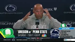 James Franklin Talks Bye Week Prep and Matchup With Oregon | Penn State Football