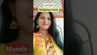 Religious Trust#taxconsultant #registration@madhu_expert