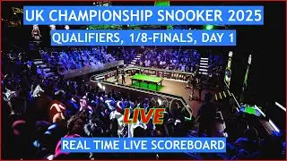UK Championship Snooker 2025 Qualifiers Live Scores | Today Qualification 1/8-Finals, Day 1 Matches