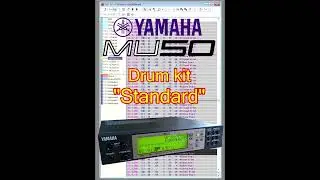 [XG音源]YAMAHA MU50 生っぽいドラム音比較 #Shorts