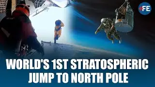 DARING! World&rsquo;s First Stratospheric Jump to North Pole Caught on Camera |   Historic Feat