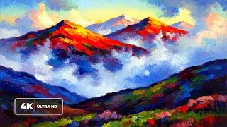Ambient Art TV 4K: Mist-Covered Highlands | Ultimate Gallery TV Experience