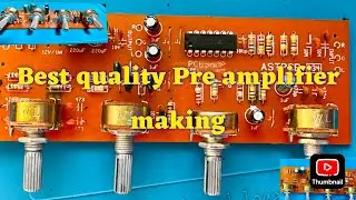 Pre amplifier pcb board soldering 
