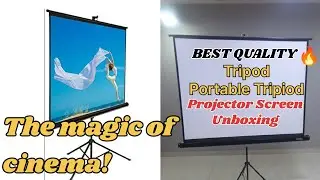 Portable tripod | projector screen | portable projector screen unboxing