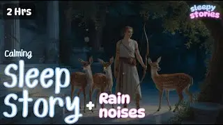 Sleepy Mythology Story A Dreamy Myth of Artemis | Bedtime | Cozy Sleep story for adults with rain