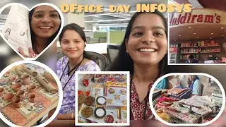 My Productive Office Day Vlog | Beautiful Handcrafted Stall & Haldiram Counter!