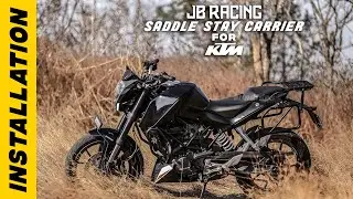 JB Racing Saddle Stay Carrier for KTM Duke 200 | Installation Video | DIY | Bandidos PITSTOP