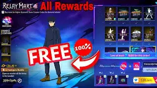 🎉🎉😱 FREE Megumi Fushiguro Bundle? | Free Fire Relay Mart 80% Discount Trick! 💎😱🥶