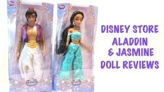 DISNEY STORE PRINCESS AND PRINCE DOLLS - ALADDIN AND JASMINE - DOLL REVIEWS