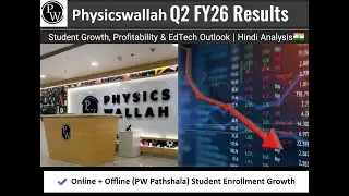 PhysicsWallah Q2 FY26 Results | Student Growth, Profitability & EdTech Outlook | Hindi Analysis