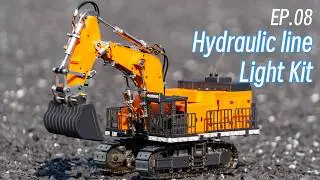 Making Hydraulic Pipes and light Kits for my RC excavator